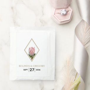 Rustic King Protea Wedding Tea Bag Drink Mix
