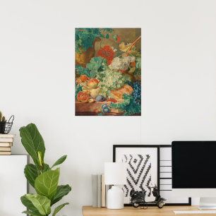 Rustic Kitchen Art Vintage Fruit Flower Print