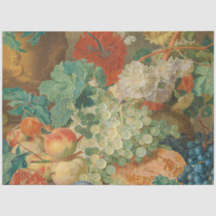 Rustic Kitchen Art Vintage Fruit Flower Print Tissue Paper