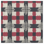 Rustic Knit Snowflake Plaid - Cozy Winter Boho Fabric
