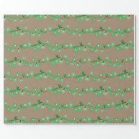 Bright Christmas Lights Kraft Wrapping Paper Sheets