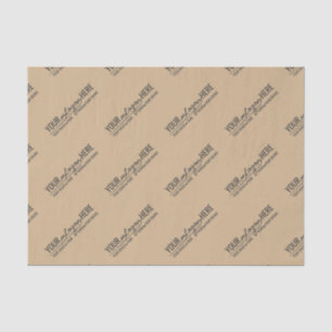 Rustic Kraft Business Logo Branding Tissue Paper