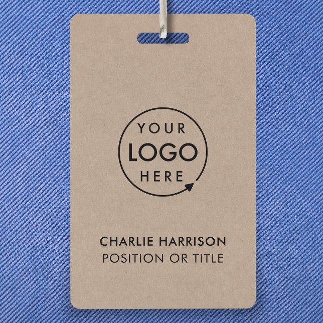 Rustic Kraft | Business Logo ID Modern Employee Badge (Creator Uploaded)