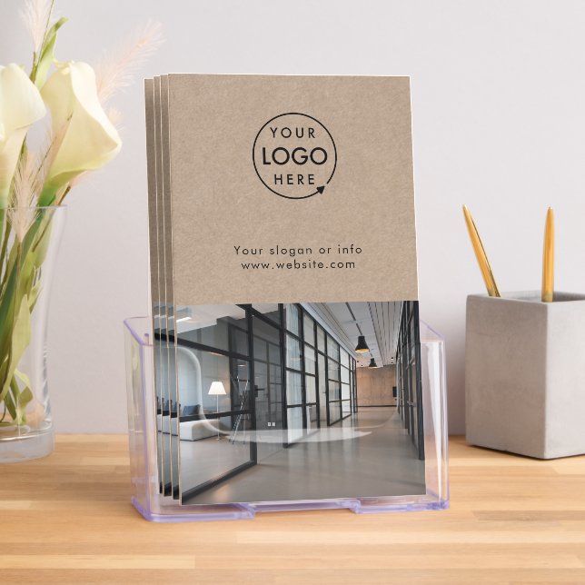 Rustic Kraft Business Logo Tri-fold Brochure (Insitu)