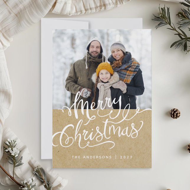 Rustic Kraft Christmas Holiday Photo Overlay (Creator Uploaded)
