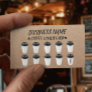 Rustic Kraft Coffee Shop Coffee Loyalty Cards