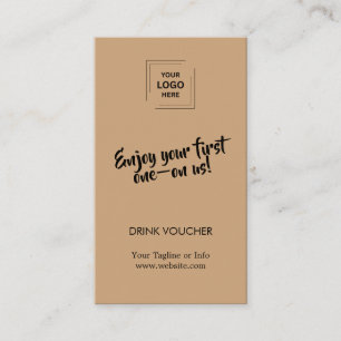 Rustic Kraft Corporate Event Branding Design Business Card