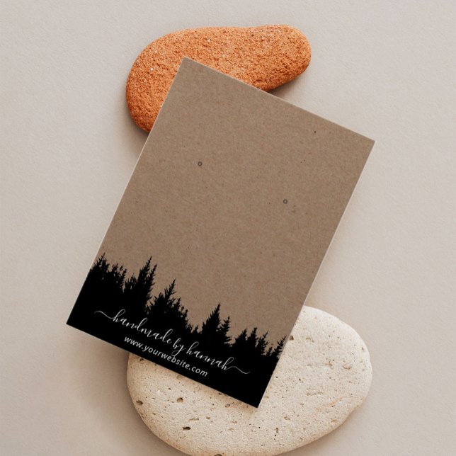 Rustic Kraft Forest Handmade Earring Display (Creator Uploaded)