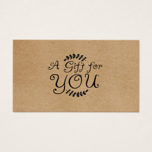 Rustic Kraft Gift Card