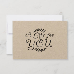 Rustic Kraft Gift Certificate
