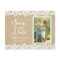 Rustic Kraft Lace Photo Wedding