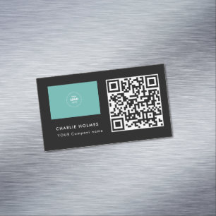 Rustic Kraft Modern Stylish Professional Business Card Magnet