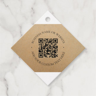 Rustic Kraft Modern Stylish Professional Favor Tags