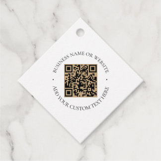 Rustic Kraft Modern Stylish Professional Favor Tags