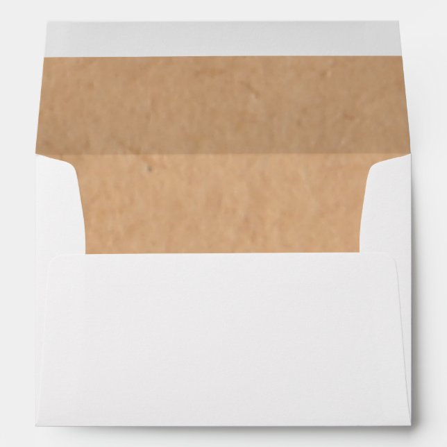 Rustic Kraft Paper Background Style Envelope (Back (Bottom))