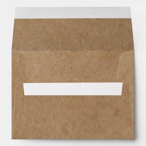 Rustic Kraft Paper Background Style Envelope