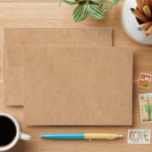 Rustic Kraft Paper Background Style Envelope | Zazzle