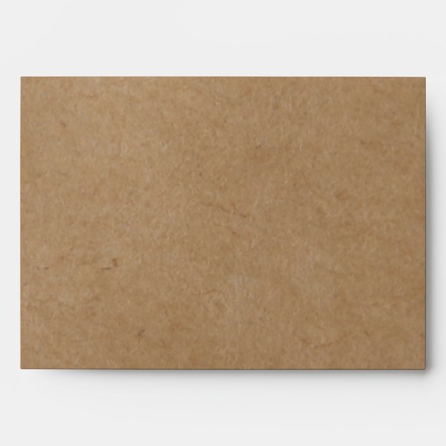Rustic Kraft Paper Background Style Envelope (Front)