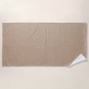 Rustic Kraft Paper Blank Template Custom Beach Towel
