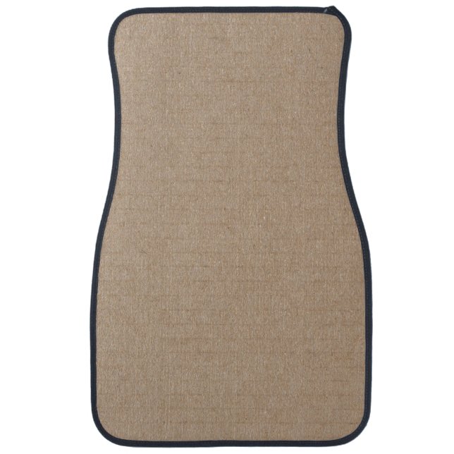 Rustic Kraft Paper Blank Template Custom Car Floor Mat (Front)