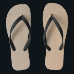 Rustic Kraft Paper Blank Template Custom Flip Flops<br><div class="desc">Check out these cool blank brown Kraft paper designs for your party. They feature a classic,  modern and elegant Kraft paper background. It is a fully customizable label for all your craft Etsy Home made goodies or your business.</div>