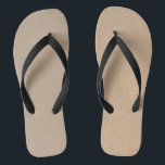 Rustic Kraft Paper Blank Template Custom Flip Flops<br><div class="desc">Check out these cool blank brown Kraft paper designs for your party. They feature a classic,  modern and elegant Kraft paper background. It is a fully customizable label for all your craft Etsy Home made goodies or your business.</div>