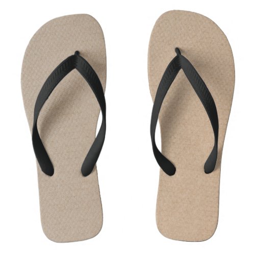 Rustic Kraft Paper Blank Template Custom Flip Flops