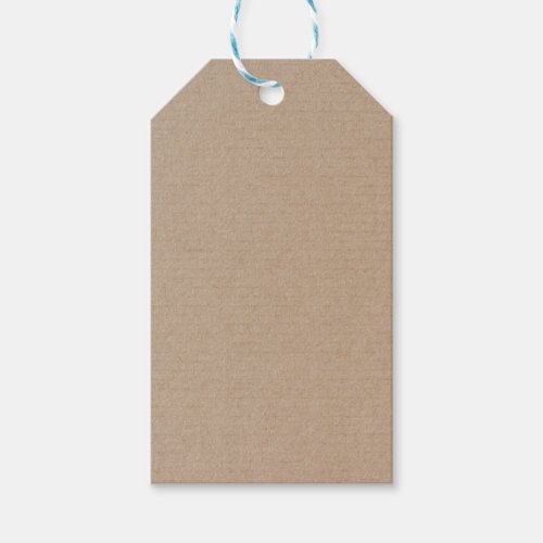 Rustic Kraft Paper Blank Template Custom Gift Tags