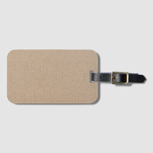 Rustic Kraft Paper Blank Template Custom Luggage Tag