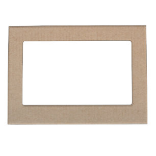 Rustic Kraft Paper Blank Template Custom Magnetic Frame