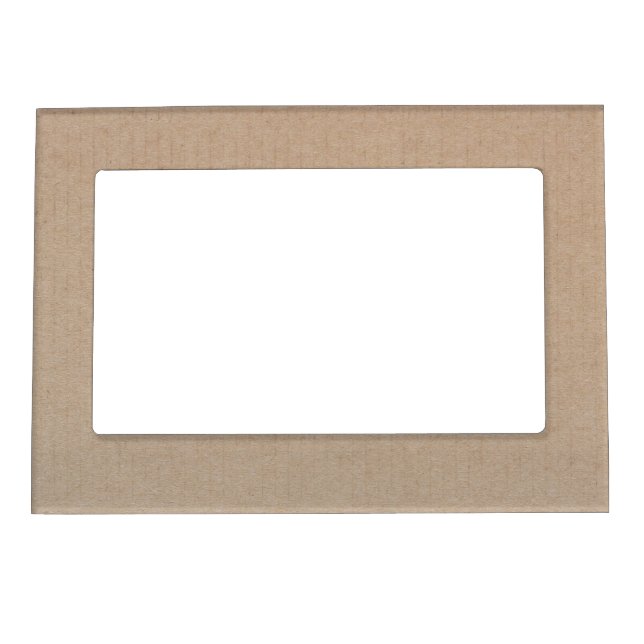 Rustic Kraft Paper Blank Template Custom Magnetic Frame (Front)