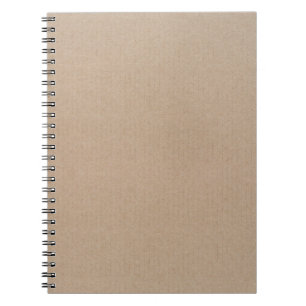 Rustic Kraft Paper Blank Template Custom Notebook
