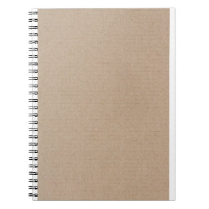 Rustic Kraft Paper Blank Template Custom Notebook