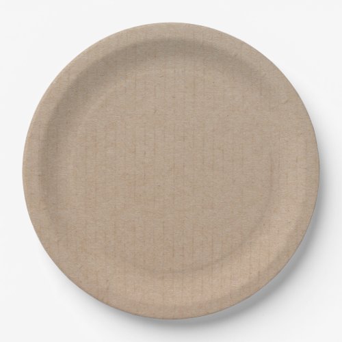 Rustic Kraft Paper Blank Template Custom  Paper Plates