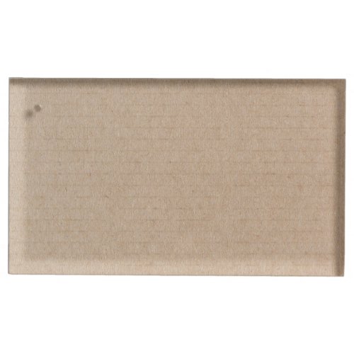 Rustic Kraft Paper Blank Template Custom Place Card Holder