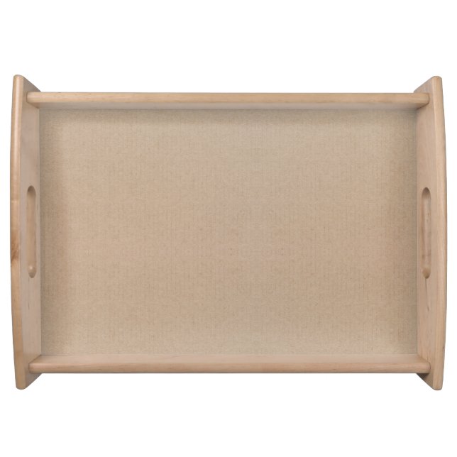 Rustic Kraft Paper Blank Template Custom Serving Tray (Front)