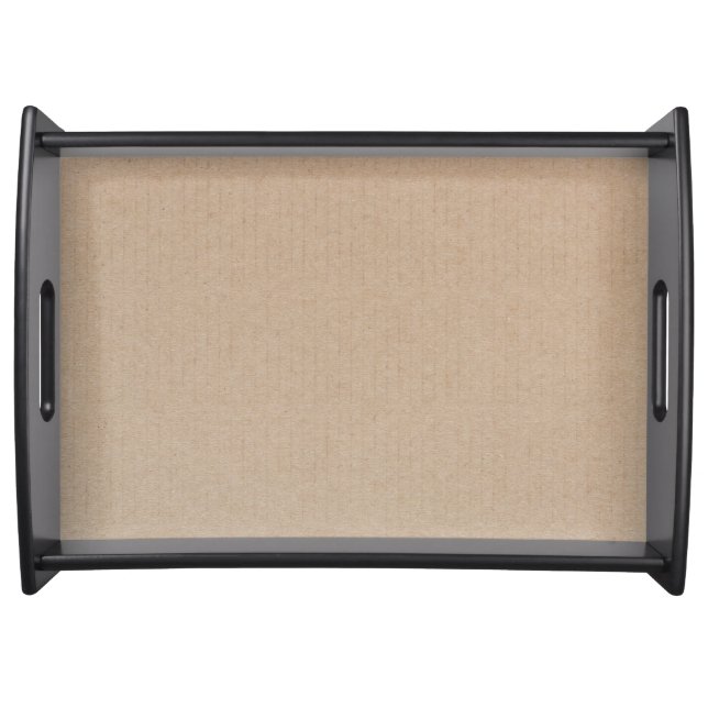Rustic Kraft Paper Blank Template Custom Serving Tray (Front)