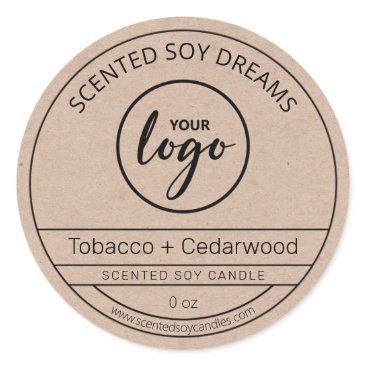 Rustic Kraft Paper Soy Candle Labels