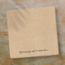 Rustic Kraft Paper Style Personalized Post-it Notes