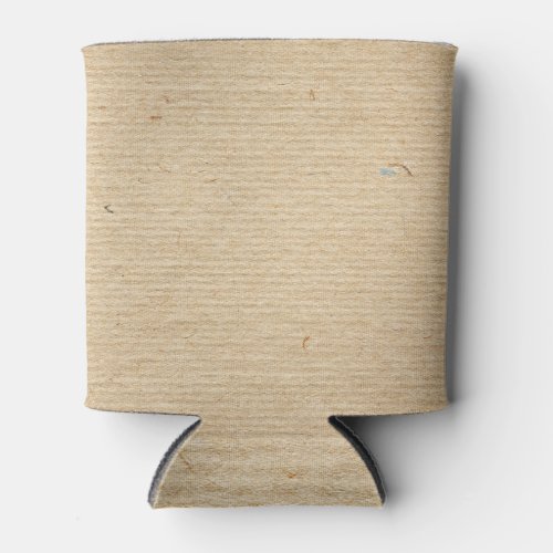 Rustic Kraft Paper Textured Background Can Cooler