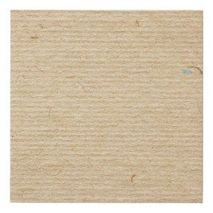 Rustic Kraft Paper: Textured Background. Faux Canvas Print