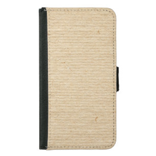 Rustic Kraft Paper: Textured Background. Samsung Galaxy S5 Wallet Case