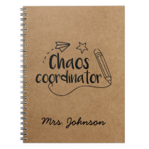 Rustic Kraft | Personalized Teacher Notebook Rustic Kraft | Personalized Teacher Notebook