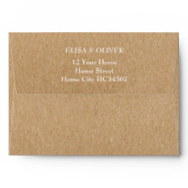 Rustic Kraft Return Address Envelope Rustic Kraft Return Address Envelope