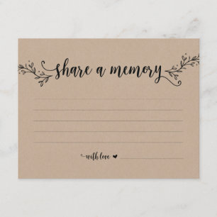 Rustic Kraft Share a Memory card