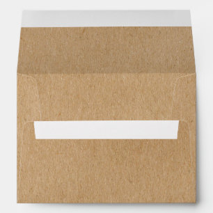Rustic Kraft Simple Stylish Boho Envelope