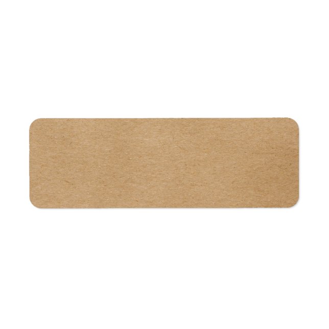 Rustic Kraft Simple Stylish Boho Label (Front)