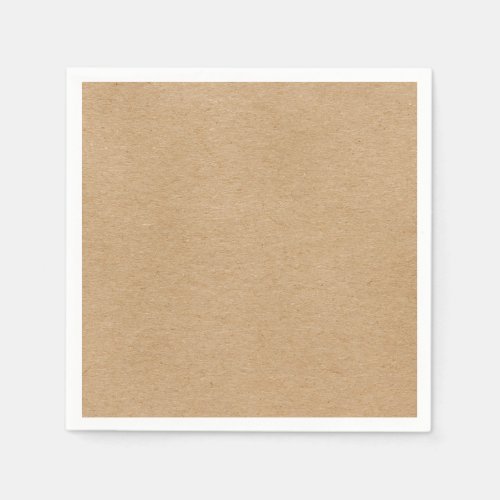 Rustic Kraft Simple Stylish Boho Napkins