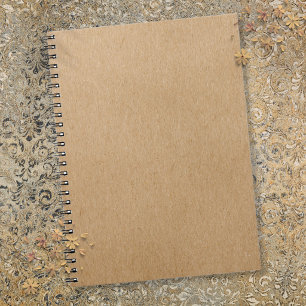 Rustic Kraft Simple Stylish Boho Notebook