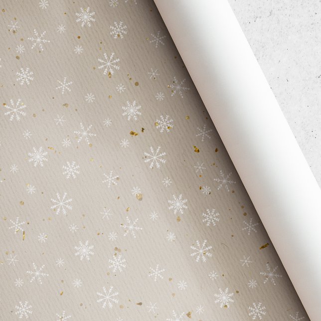 Rustic Kraft Snowflake Christmas Wrapping Paper (Creator Uploaded)